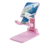 HETVBNS Air Plane Sky Aircraft Earth Travel Phone Stand for Desk - Adjustable & Foldable Tablet Stand Portable Cell Phone Stand Holder Compatible with 4-13” Smartphones, Tablets