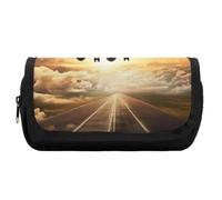 HETVBNS Airplane Pencil Case Extra Large, Double Layer Pencil Pouch with Zipper, Portable Cosmetic Bags for Travel, Office Stationery Organizer for Women Men