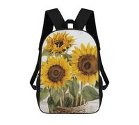 HETVBNS Alluring Sunflowers Summer Backpack for Women Men, Durable 600D Polyester Bookbag with Large Capacity, Lightweight 17 Inch Laptop Backpack Minimalism Casual Daypack for Work, Travel