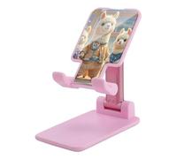 HETVBNS Alpacas Together Phone Stand for Desk - Adjustable & Foldable Tablet Stand Portable Cell Phone Stand Holder Compatible with 4-13" Smartphones, Tablets