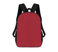 HETVBNS Amaranth Red Backpack for Women Men, Durable 600D Polyester Bookbag with Large Capacity, Lightweight 17 Inch Laptop Backpack Minimalism Casual Daypack for Work, Travel