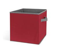 HETVBNS Amaranth Red Storage Bins 10.6 Inch, Oxford Fabric Foldable Storage Cube Organizer Basket with Handles, Fabric Bins for Closet Shelves, Toys, Clothes, Books, Bedroom