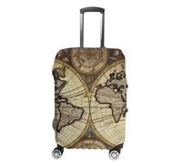 HETVBNS Ancient Map World Globe Luggage Cover, Elastic Luggage Protector Fits 19-32in Suitcases, Washable & Anti-Scratch Suitcase Cover for Men Women, style, XL, Classic
