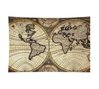 HETVBNS Ancient Map World Globe Tapestry Wall Hanging - 40"x60" Aesthetic Tapestries Soft Polyester Wall Art Decor Large Tapestry for Bedroom Living Room Dorm Backdrop, Hanging Kit Included