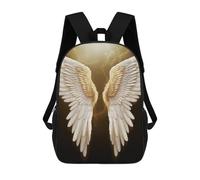 HETVBNS Angel Wing Backpack for Women Men, Durable 600D Polyester Bookbag with Large Capacity, Lightweight 17 Inch Laptop Backpack Minimalism Casual Daypack for Work, Travel