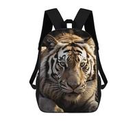 HETVBNS Animal Tiger Backpack for Women Men, Durable 600D Polyester Bookbag with Large Capacity, Lightweight 17 Inch Laptop Backpack Minimalism Casual Daypack for Work, Travel