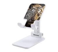 HETVBNS Animal Tiger Phone Stand for Desk - Adjustable & Foldable Tablet Stand Portable Cell Phone Stand Holder Compatible with 4-13" Smartphones, Tablets