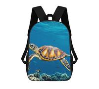 HETVBNS Animals Sea Turtles Backpack for Women Men, Durable 600D Polyester Bookbag with Large Capacity, Lightweight 17 Inch Laptop Backpack Minimalism Casual Daypack for Work, Travel