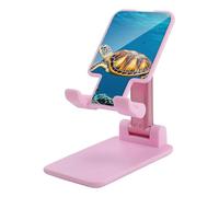 HETVBNS Animals Sea Turtles Phone Stand for Desk - Adjustable & Foldable Tablet Stand Portable Cell Phone Stand Holder Compatible with 4-13" Smartphones, Tablets