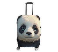 HETVBNS Anime Panda Face Luggage Cover, Elastic Luggage Protector Fits 19-32in Suitcases, Washable & Anti-Scratch Suitcase Cover for Men Women, style, Small, Classic