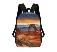 HETVBNS Arches National Park Backpack for Women Men, Durable 600D Polyester Bookbag with Large Capacity, Lightweight 17 Inch Laptop Backpack Minimalism Casual Daypack for Work, Travel