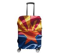 HETVBNS Arizona Flag Standard Luggage Cover, Elastic Luggage Protector Fits 19-32in Suitcases, Washable & Anti-Scratch Suitcase Cover for Men Women, style, Small, Classic