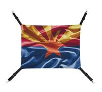HETVBNS Arizona Flag Standard Pet Hammock for Cats & Dogs, Soft Breathable Canvas Hanging Hammock with Adjustable Straps, Comfortable & Durable Hanging Bed for Small to Medium Pets