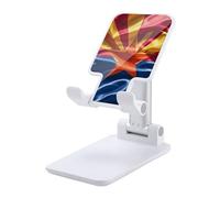 HETVBNS Arizona Flag Standard Phone Stand for Desk - Adjustable & Foldable Tablet Stand Portable Cell Phone Stand Holder Compatible with 4-13" Smartphones, Tablets