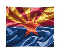 HETVBNS Arizona Flag Standard Tapestry Wall Hanging - 50"x60" Aesthetic Tapestries Soft Polyester Wall Art Decor Large Tapestry for Bedroom Living Room Dorm Backdrop, Hanging Kit Included