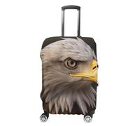 HETVBNS Bald Eagle Luggage Cover, Elastic Luggage Protector Fits 19-32in Suitcases, Washable & Anti-Scratch Suitcase Cover for Men Women, style, Small, Classic