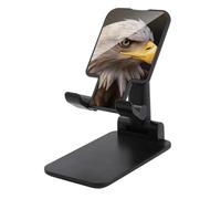 HETVBNS Bald Eagle Phone Stand for Desk - Adjustable & Foldable Tablet Stand Portable Cell Phone Stand Holder Compatible with 4-13" Smartphones, Tablets