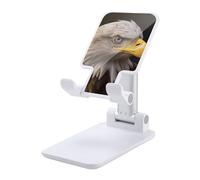 HETVBNS Bald Eagle Phone Stand for Desk - Adjustable & Foldable Tablet Stand Portable Cell Phone Stand Holder Compatible with 4-13" Smartphones, Tablets