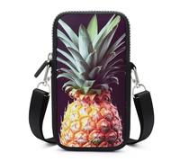HETVBNS Beautiful Pineapple Cell Phone Bag with Detachable Strap, Aesthetic Mini Sling Bag Small Crossbody Bag for Phone