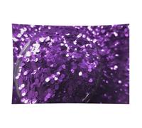 HETVBNS Beautiful Purple Glitter Tapestry Wall Hanging - 40"x60" Aesthetic Tapestries Soft Polyester Wall Art Decor Large Tapestry for Bedroom Living Room Dorm Backdrop, Hanging Kit Included