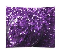 HETVBNS Beautiful Purple Glitter Tapestry Wall Hanging - 50"x60" Aesthetic Tapestries Soft Polyester Wall Art Decor Large Tapestry for Bedroom Living Room Dorm Backdrop, Hanging Kit Included