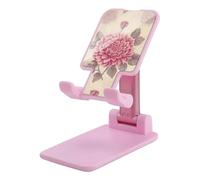 HETVBNS Beautiful Vintage Flower Phone Stand for Desk - Adjustable & Foldable Tablet Stand Portable Cell Phone Stand Holder Compatible with 4-13" Smartphones, Tablets