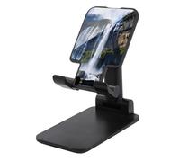 HETVBNS Beautiful Waterfall Phone Stand for Desk - Adjustable & Foldable Tablet Stand Portable Cell Phone Stand Holder Compatible with 4-13" Smartphones, Tablets