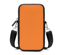 HETVBNS Beauty Burnt Orange Cell Phone Bag with Detachable Strap, Aesthetic Mini Sling Bag Small Crossbody Bag for Phone