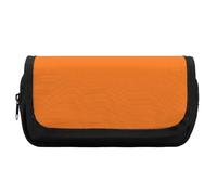 HETVBNS Beauty Burnt Orange Pencil Case Extra Large, Double Layer Pencil Pouch with Zipper, Portable Cosmetic Bags for Travel, Office Stationery Organizer for Women Men