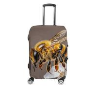 HETVBNS Bee And Flower Luggage Cover, Elastic Luggage Protector Fits 19-32in Suitcases, Washable & Anti-Scratch Suitcase Cover for Men Women, style, Small, Classic