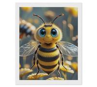 HETVBNS Bee Diamond Painting Kits for Adults, Full Round Drill DIY Diamond Art for Beginners, 5D Gem Art and Crafts for Home Wall Decor 16"x20"