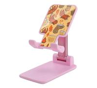 HETVBNS Beer and Crawfish Pattern Phone Stand for Desk - Adjustable & Foldable Tablet Stand Portable Cell Phone Stand Holder Compatible with 4-13" Smartphones, Tablets
