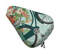 HETVBNS Bicycle with Flower Bike Seat Cover Waterproof Bicycle Seat Cover