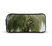 HETVBNS Big Trees Pencil Case Large Capacity, Durable Pencil Pouch Portable Small Cosmetic Bag with Metal Zipper, Simple Makeup Pouch Aesthetic Toiletry Bag for Travel Office
