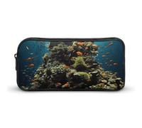 HETVBNS Biodiversity Pencil Case Large Capacity Zipper Pouch, Durable Pencil Box Organizer, Portable Small Cosmetic Bag for Office, Travel