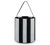 HETVBNS Black And-White Stripes Candy Bag Halloween Trick Or Treat Bucket 7.9x8.3in, Reusable Gift Bags for Party Holiday Wedding