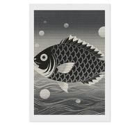 HETVBNS Black and White Yin Yang Koi Fish Diamond Painting Kits for Adults, Full Round Drill DIY Diamond Art for Beginners, 5D Gem Art and Crafts for Home Wall Decor 8"x12"
