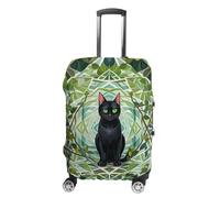 HETVBNS Black Cat Luggage Cover, Elastic Luggage Protector Fits 19-32in Suitcases, Washable & Anti-Scratch Suitcase Cover for Men Women, style, M, Classic