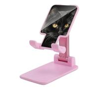 HETVBNS Black Cat Phone Stand for Desk - Adjustable & Foldable Tablet Stand Portable Cell Phone Stand Holder Compatible with 4-13" Smartphones, Tablets