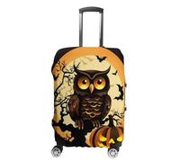 HETVBNS Black Tree Owl Pumpkin Head Luggage Cover, Elastic Luggage Protector Fits 19-32in Suitcases, Washable & Anti-Scratch Suitcase Cover for Men Women, style, XL, Classic