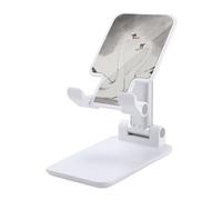 HETVBNS Black White Swans Phone Stand for Desk - Adjustable & Foldable Tablet Stand Portable Cell Phone Stand Holder Compatible with 4-13" Smartphones, Tablets