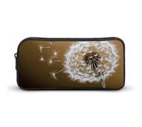 HETVBNS Blown Dandelion Blossom Pencil Case Large Capacity Zipper Pouch, Durable Pencil Box Organizer, Portable Small Cosmetic Bag for Office, Travel