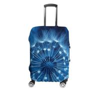 HETVBNS Blue Dandelion Luggage Cover, Elastic Luggage Protector Fits 19-32in Suitcases, Washable & Anti-Scratch Suitcase Cover for Men Women, style, Small, Classic