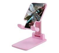 HETVBNS Blue Dragonfly Phone Stand for Desk - Adjustable & Foldable Tablet Stand Portable Cell Phone Stand Holder Compatible with 4-13" Smartphones, Tablets
