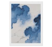 HETVBNS Blue Marble Diamond Painting Kits for Adults, Full Round Drill DIY Diamond Art for Beginners, 5D Gem Art and Crafts for Home Wall Decor 12"x16"