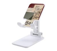 HETVBNS Boho Abstract Floral Phone Stand for Desk - Adjustable & Foldable Tablet Stand Portable Cell Phone Stand Holder Compatible with 4-13" Smartphones, Tablets