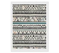 HETVBNS Boho Triangle Stripes Diamond Painting Kits for Adults, Full Round Drill DIY Diamond Art for Beginners, 5D Gem Art and Crafts for Home Wall Decor 12"x16"