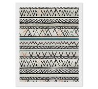 HETVBNS Boho Triangle Stripes Diamond Painting Kits for Adults, Full Round Drill DIY Diamond Art for Beginners, 5D Gem Art and Crafts for Home Wall Decor 16"x20"