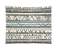 HETVBNS Boho Triangle Stripes Tapestry Wall Hanging - 50"x60" Aesthetic Tapestries Soft Polyester Wall Art Decor Large Tapestry for Bedroom Living Room Dorm Backdrop, Hanging Kit Included