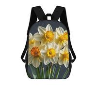 HETVBNS Bouquet of Daffodils Backpack for Women Men, Durable 600D Polyester Bookbag with Large Capacity, Lightweight 17 Inch Laptop Backpack Minimalism Casual Daypack for Work, Travel